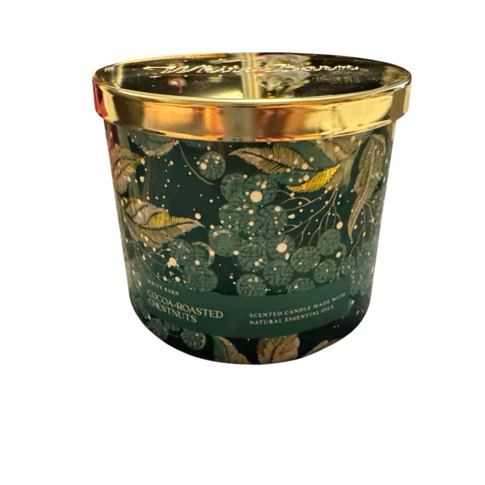 Bath & Body Works COCOA-ROASTED CHESTNUTS Large 3-Wick Scented Candle 14.5 oz